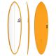 Surfboard TORQ Epoxy TET 6.8 Funboard White Orange